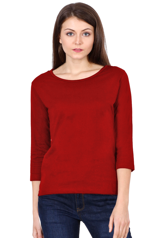 Female Round Neck Full Sleeve- Plain