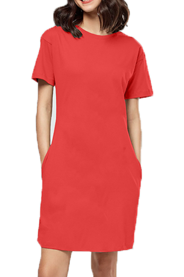 Female T-Shirt Dress- Plain