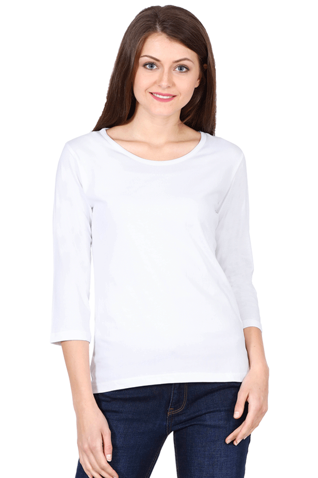 Female Round Neck Full Sleeve- Plain