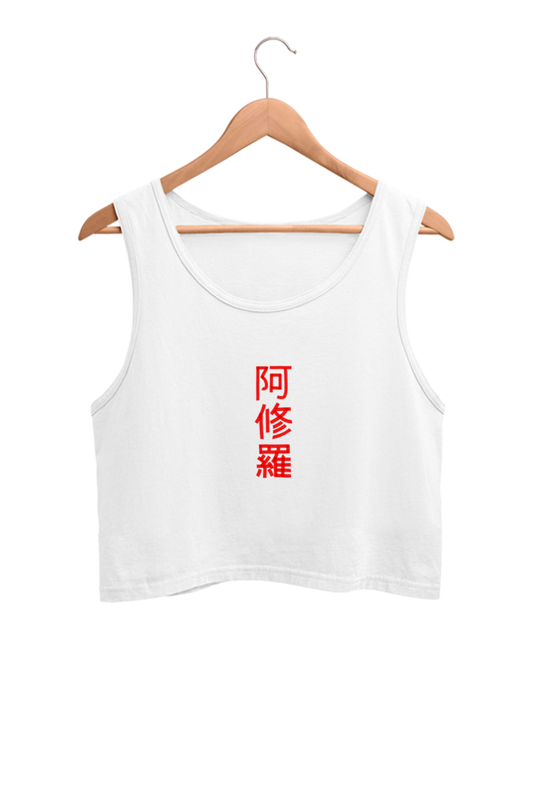 Asura Female Crop Tank Kanji