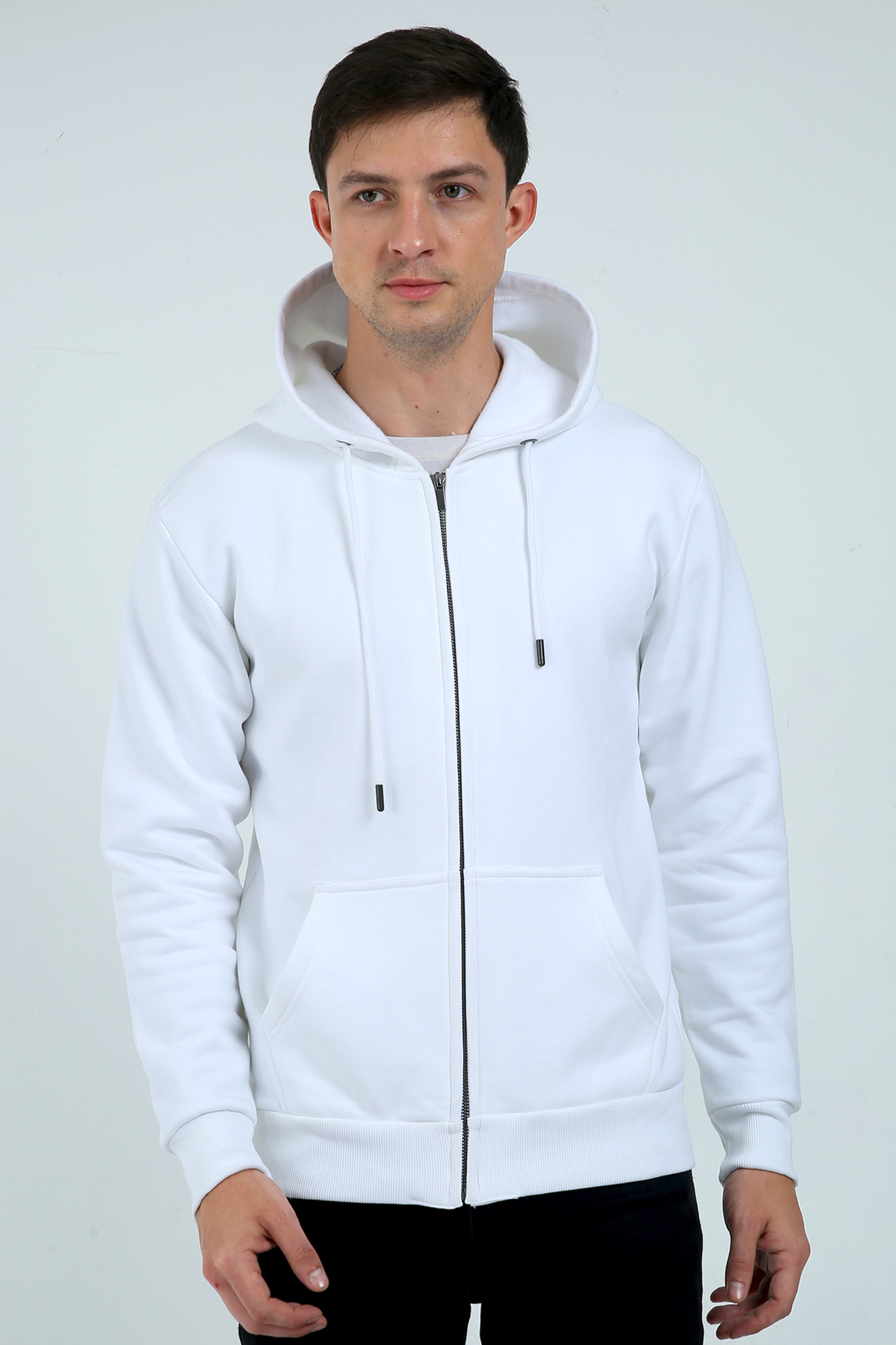 Unisex Heavyweight Zip Hoodie- Plain