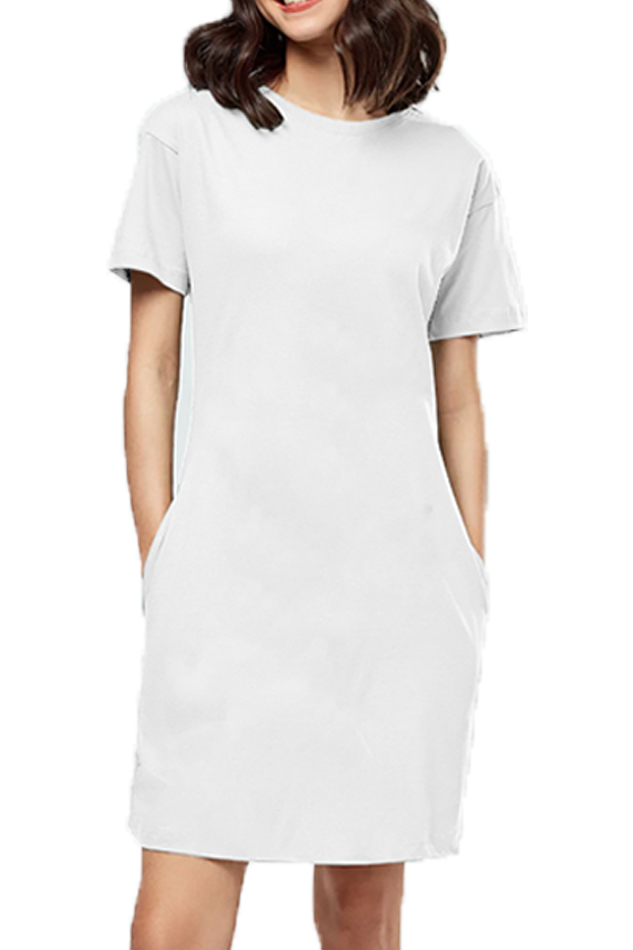 Female T-Shirt Dress- Plain