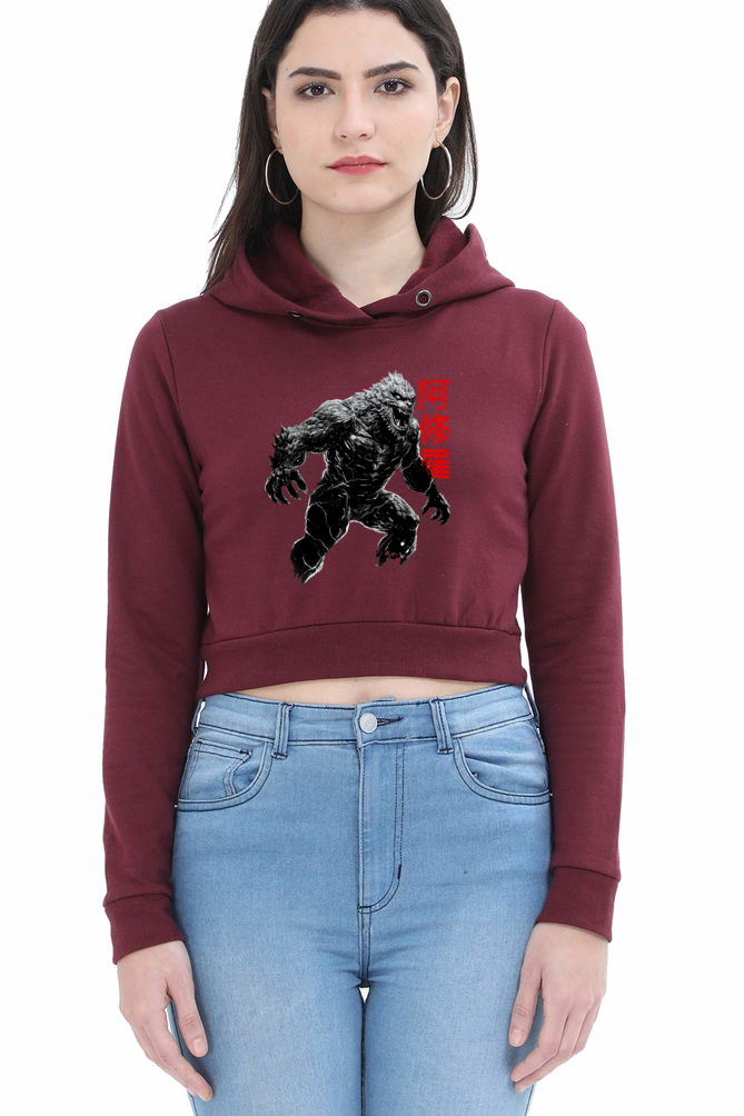 Asura Female Crop Hoodie