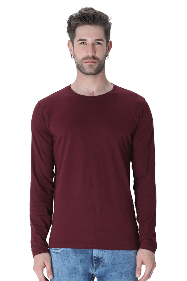 Male Round Neck Full Sleeve- Plain