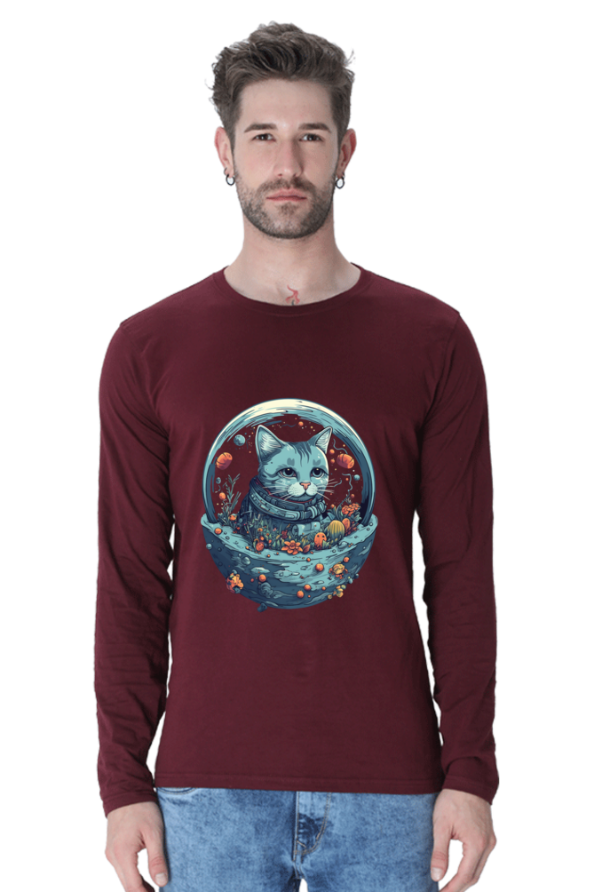 Purrito Round Neck Full Sleeve - Shirt Graphic