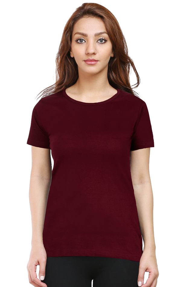 Female Round Neck Half Sleeve Classic- Plain