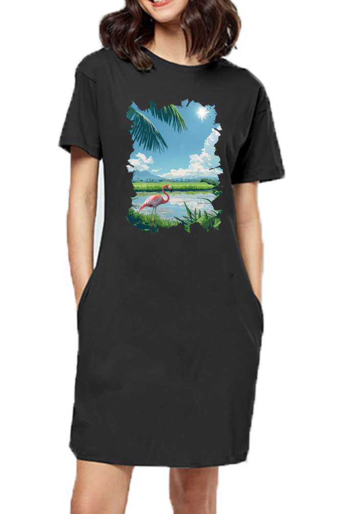 Flamin-stay T-Shirt Dress