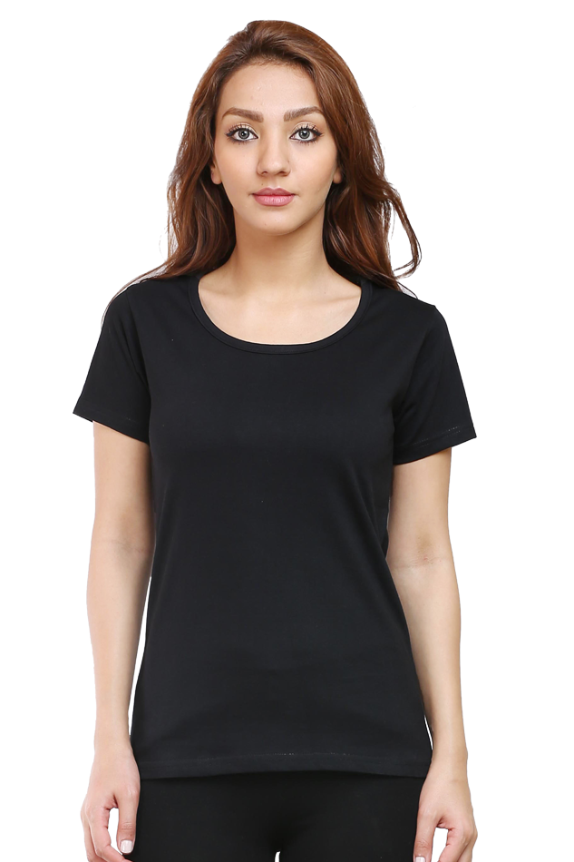 Female Round Neck Half Sleeve Classic- Plain