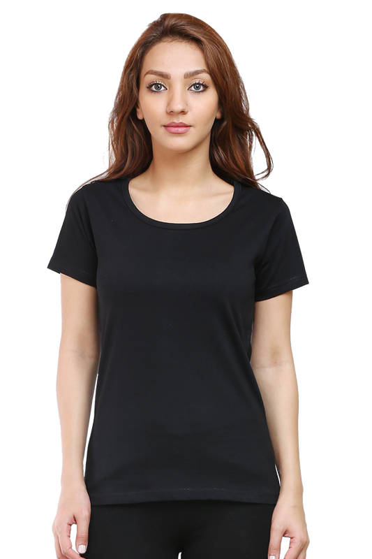 Female Round Neck Half Sleeve Classic- Plain