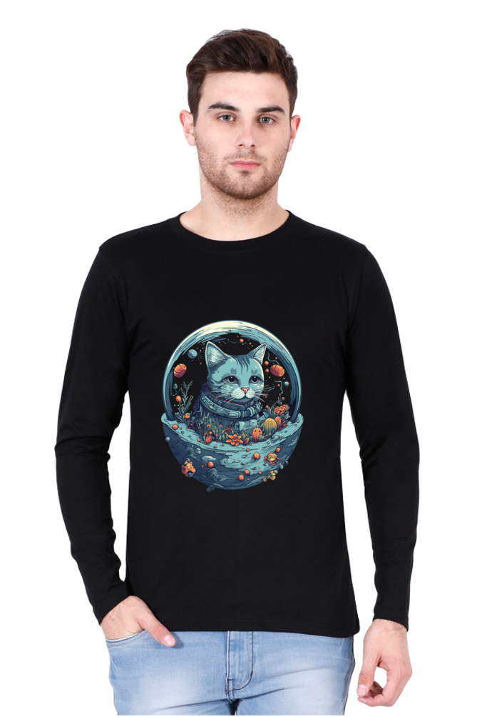 Purrito Round Neck Full Sleeve - Shirt Graphic