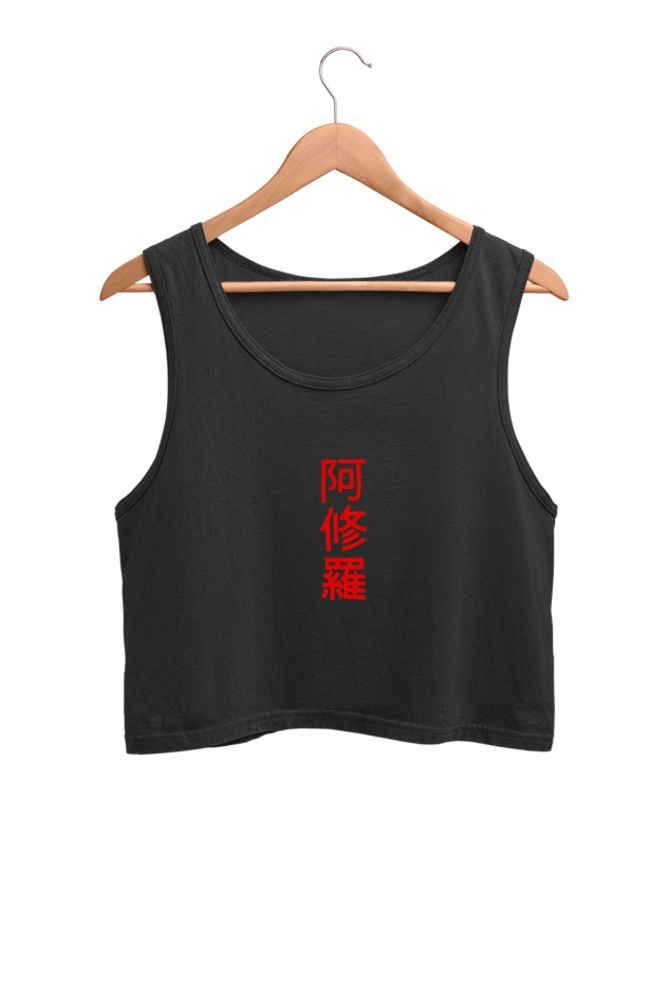 Asura Female Crop Tank Kanji