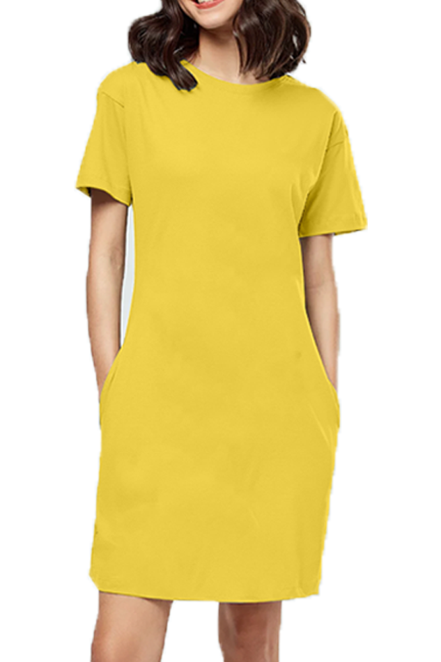 Female T-Shirt Dress- Plain