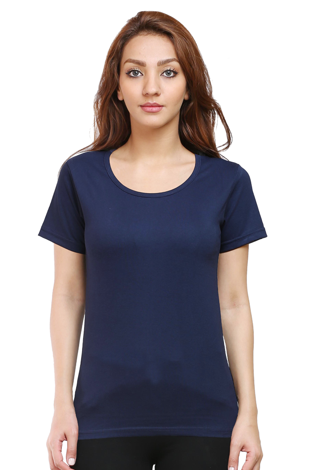 Female Round Neck Half Sleeve Classic- Plain