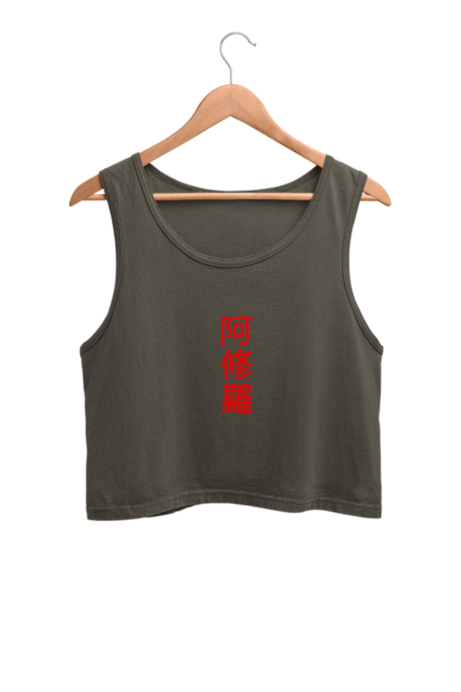 Asura Female Crop Tank Kanji