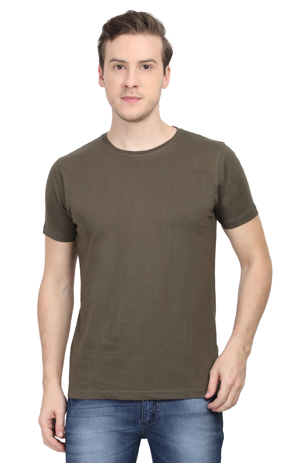 Male Round Neck Half Sleeve Classic- Plain