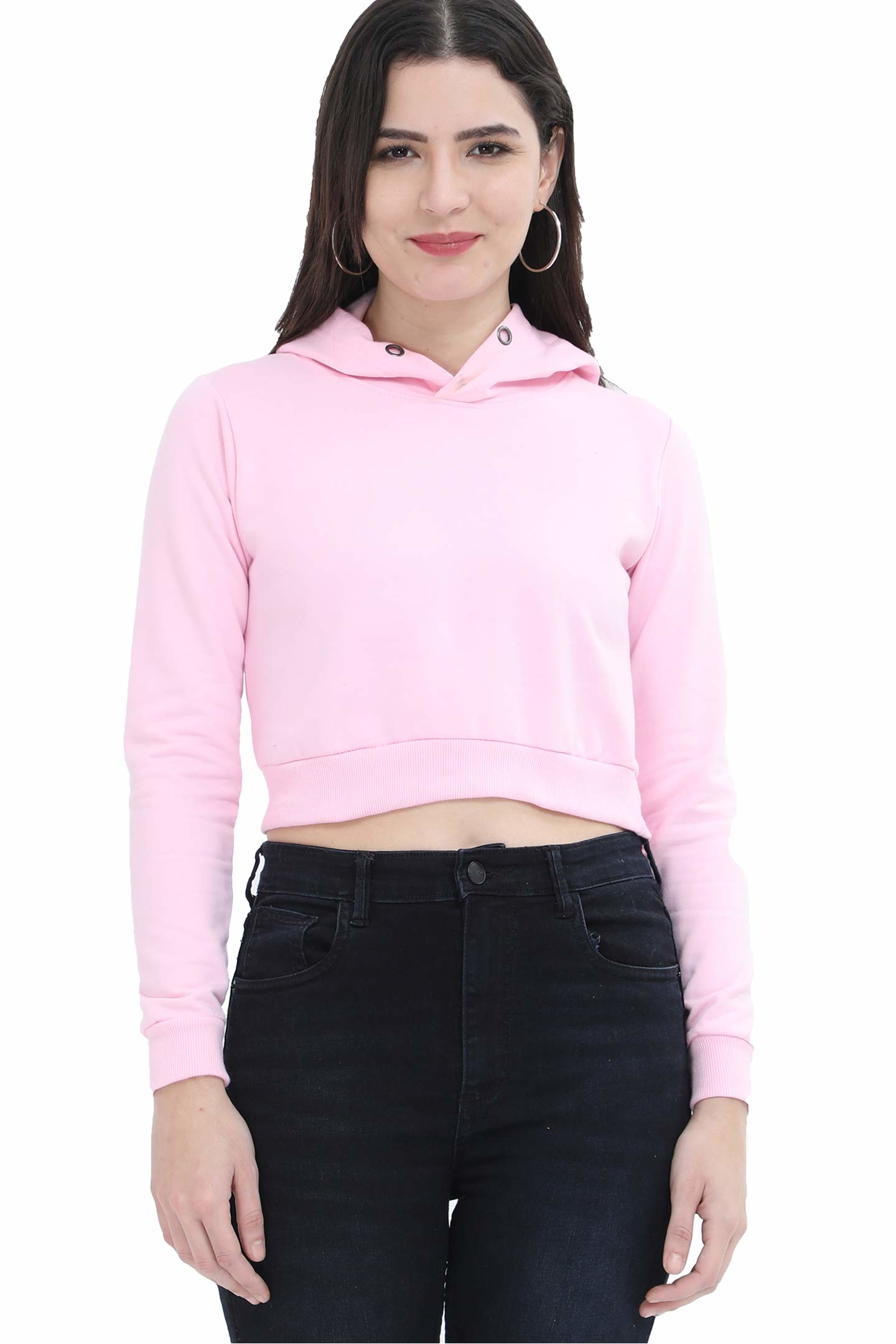 Female Crop Hoodies- Plain