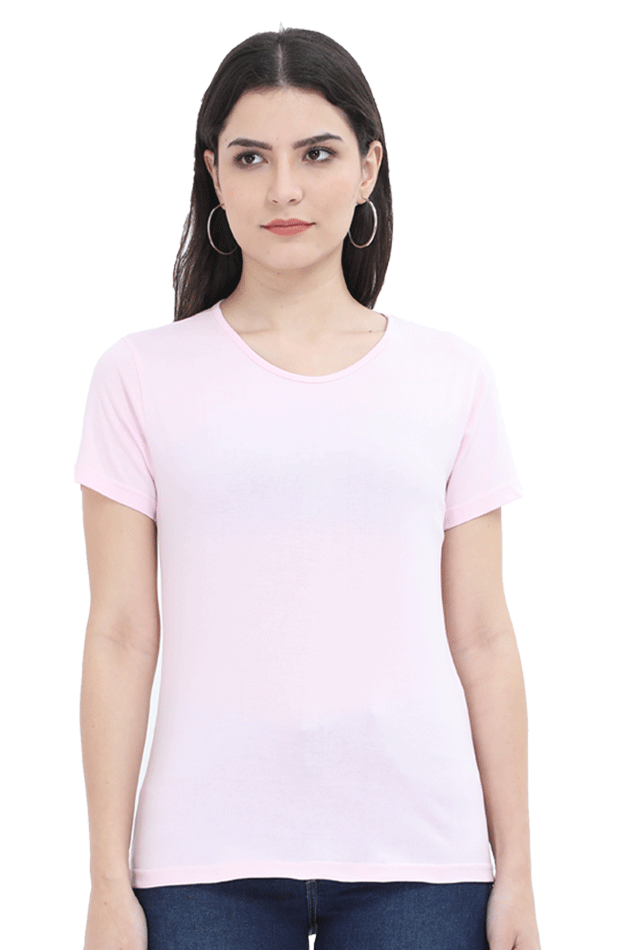 Female Round Neck Half Sleeve Classic- Plain