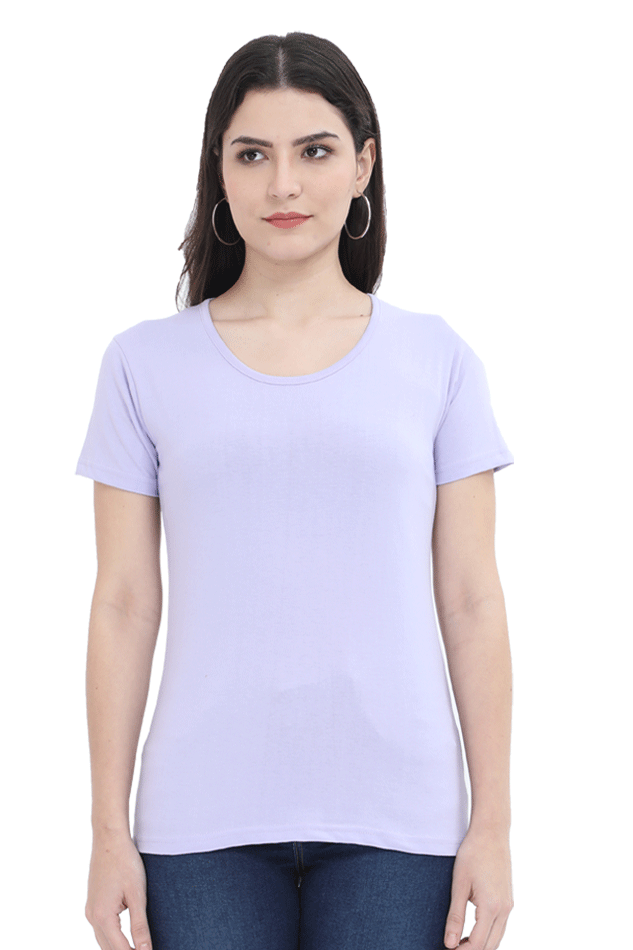 Female Round Neck Half Sleeve Classic- Plain