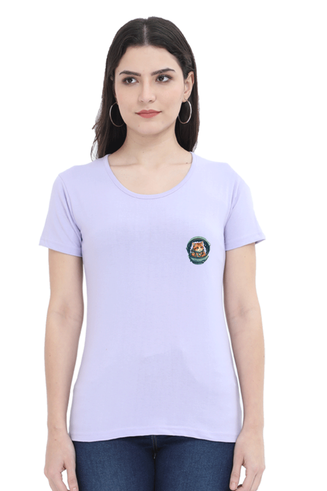 Apawllo Female Round Neck Half Sleeve Classic - Pocket Graphic