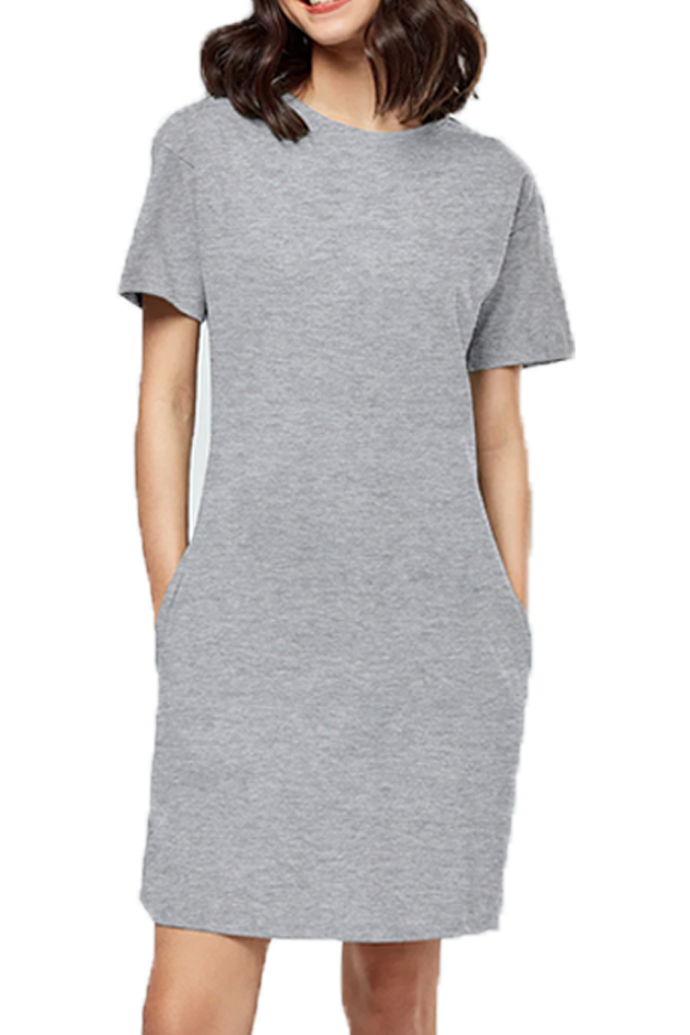 Female T-Shirt Dress- Plain