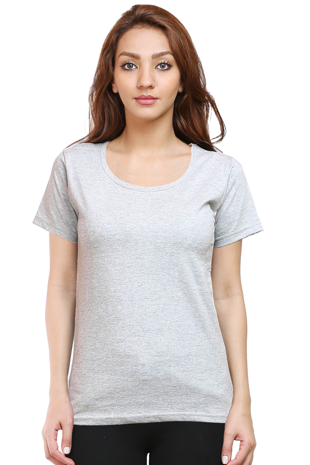 Female Round Neck Half Sleeve Classic- Plain