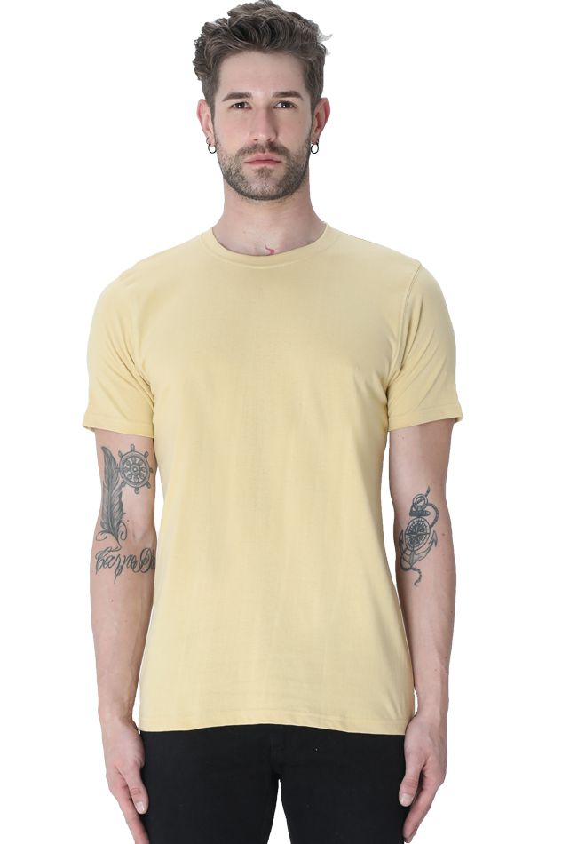 Male Round Neck Half Sleeve Classic- Plain