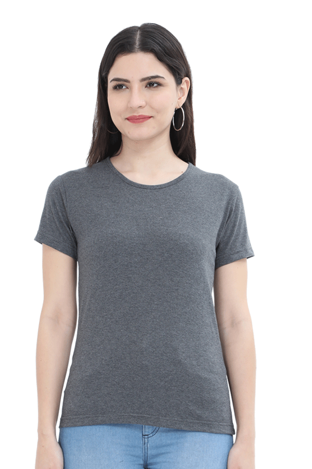 Female Round Neck Half Sleeve Classic- Plain