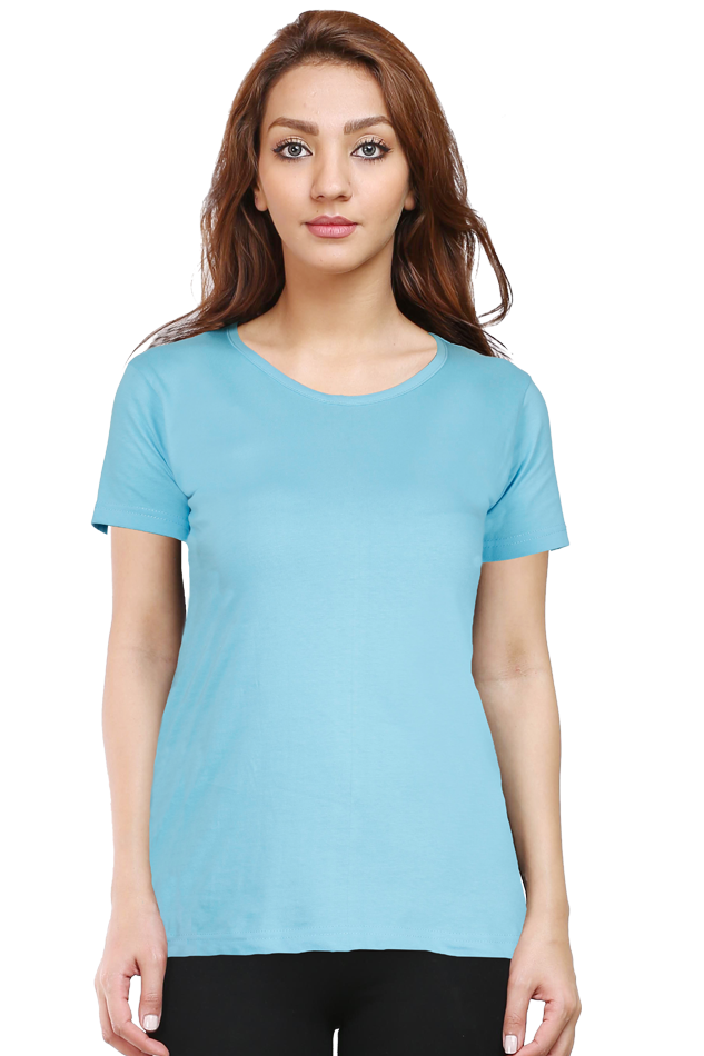 Female Round Neck Half Sleeve Classic- Plain