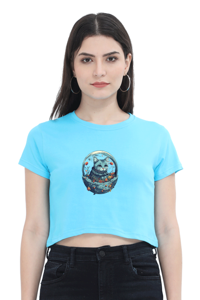 Purrito Female Crop Top - Shirt Graphic