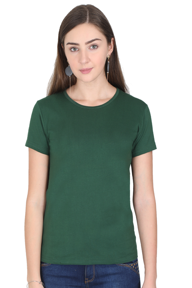 Female Round Neck Half Sleeve Classic- Plain