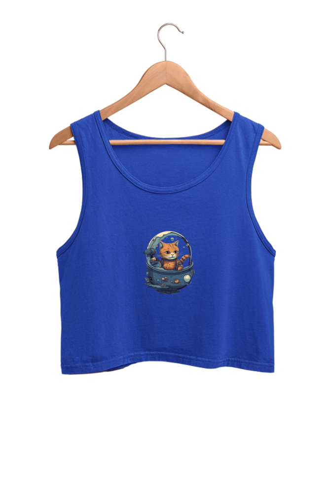 Issac Mew-Ton Female Crop Tank - Shirt Graphics