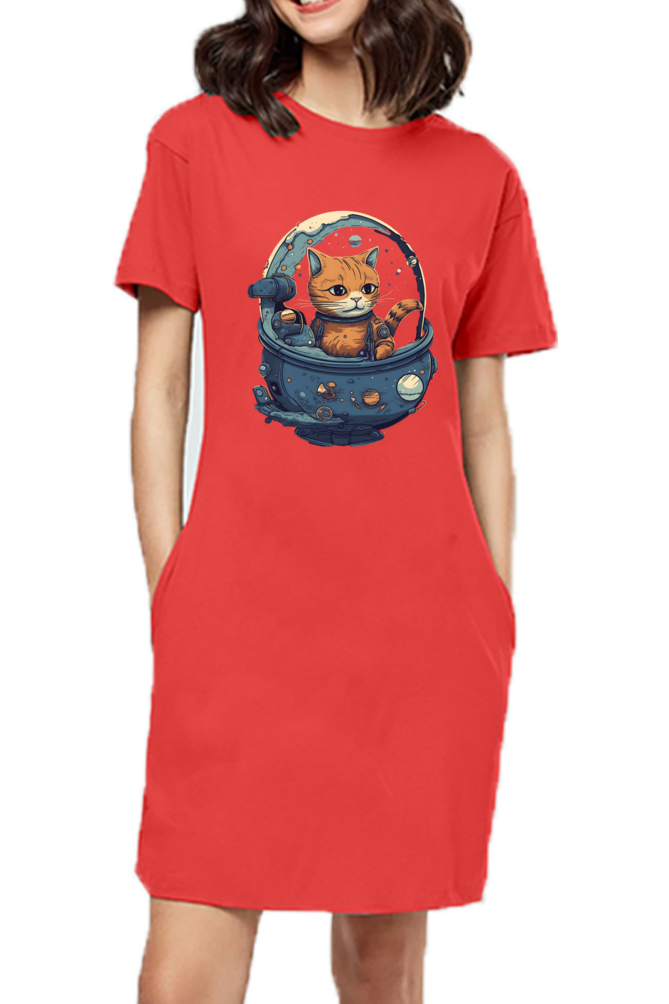 Issac Mew-Ton Female T-Shirt Dress - Shirt Graphics