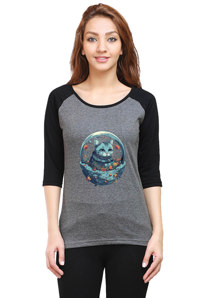 Purrito Female Raglan Full Sleeve - Shirt Graphic