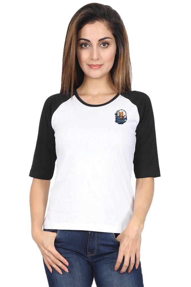 Issac Mew-Ton Female Raglan Full Sleeve - Pocket Graphics