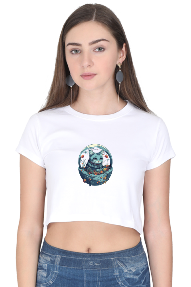 Purrito Female Crop Top - Shirt Graphic