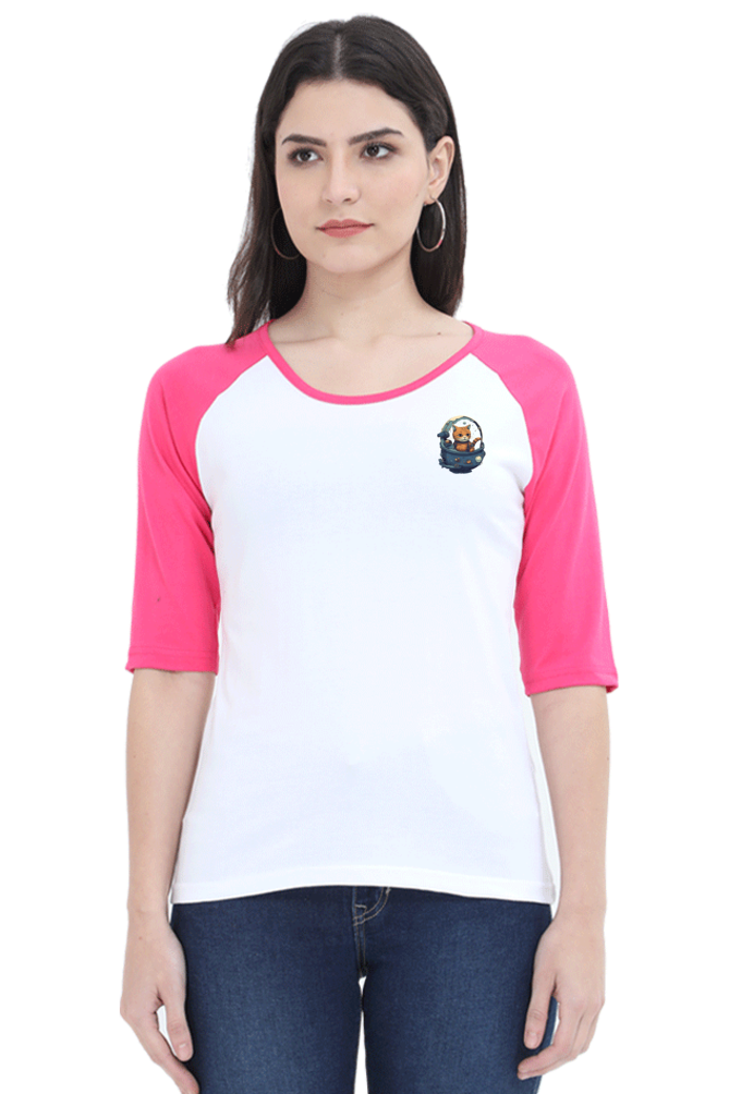 Issac Mew-Ton Female Raglan Full Sleeve - Pocket Graphics