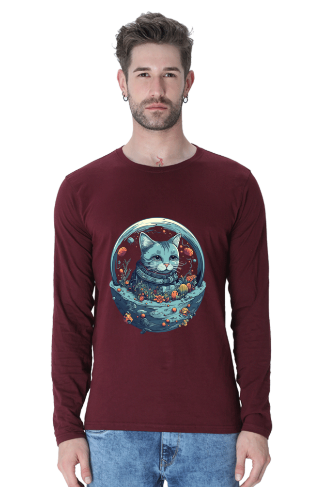 Purrito Round Neck Full Sleeve - Shirt Graphic