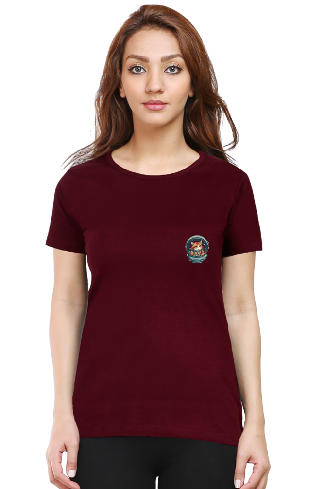 Apawllo Female Round Neck Half Sleeve Classic - Pocket Graphic