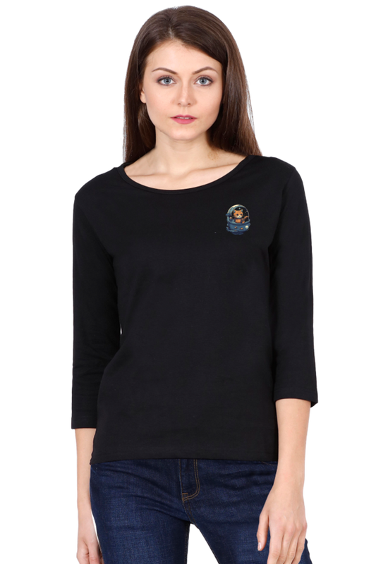 Issac Mew-Ton Female Round Neck Full Sleeve - Pocket Graphics