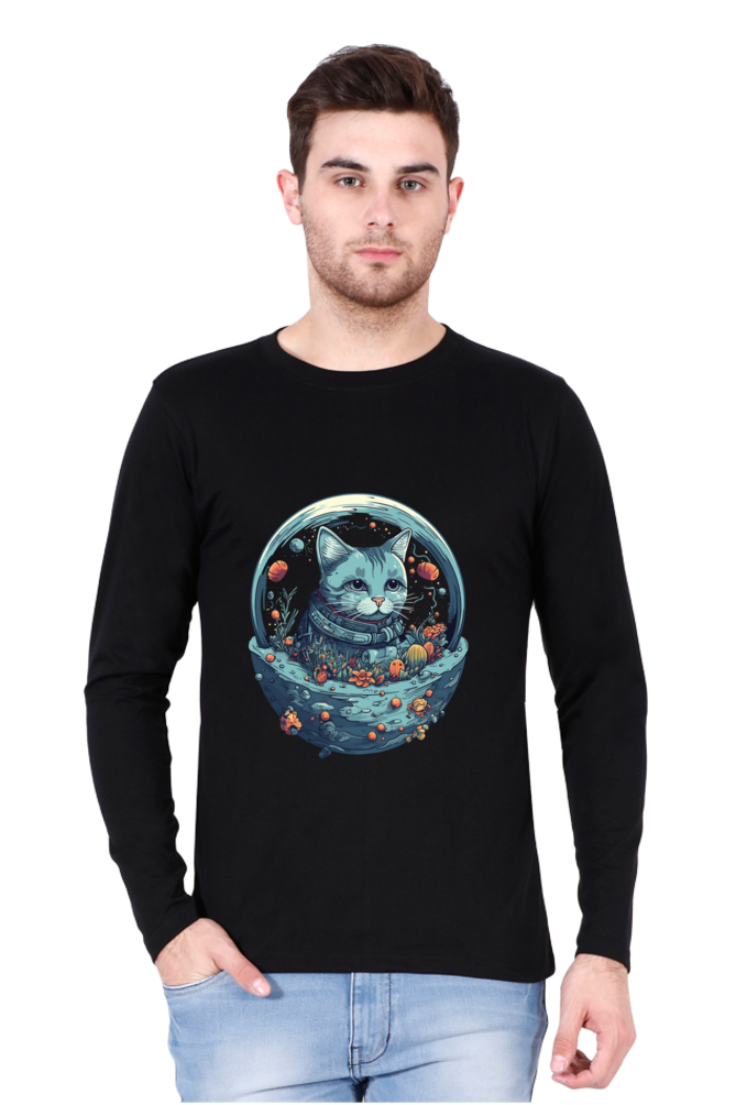 Purrito Round Neck Full Sleeve - Shirt Graphic