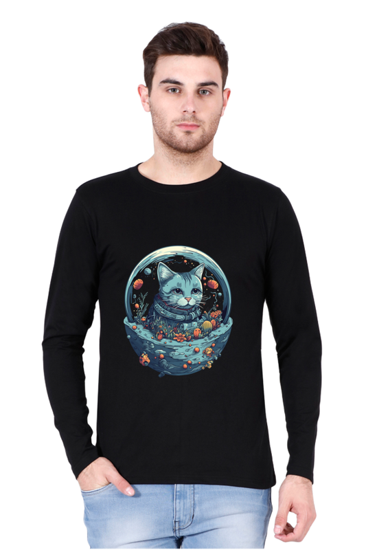 Purrito Round Neck Full Sleeve - Shirt Graphic