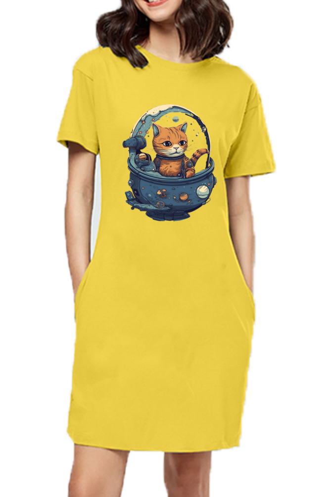 Issac Mew-Ton Female T-Shirt Dress - Shirt Graphics