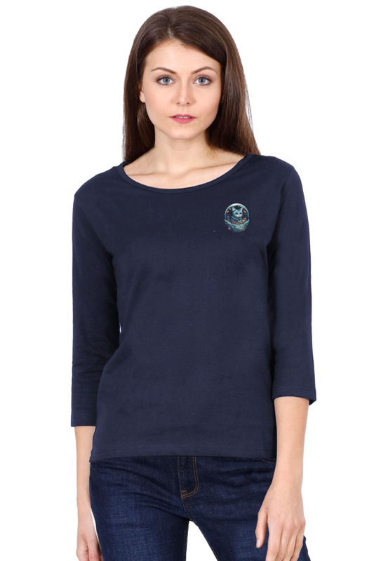 Purrito Female Round Neck Full Sleeve - Pocket Graphic