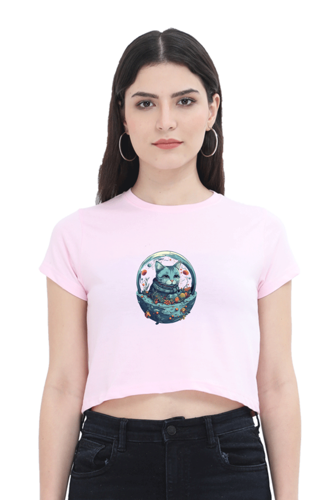 Purrito Female Crop Top - Shirt Graphic