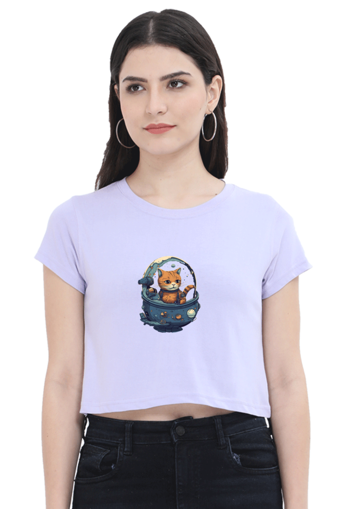 Issac Mew-Ton Female Crop Top - Shirt Graphics