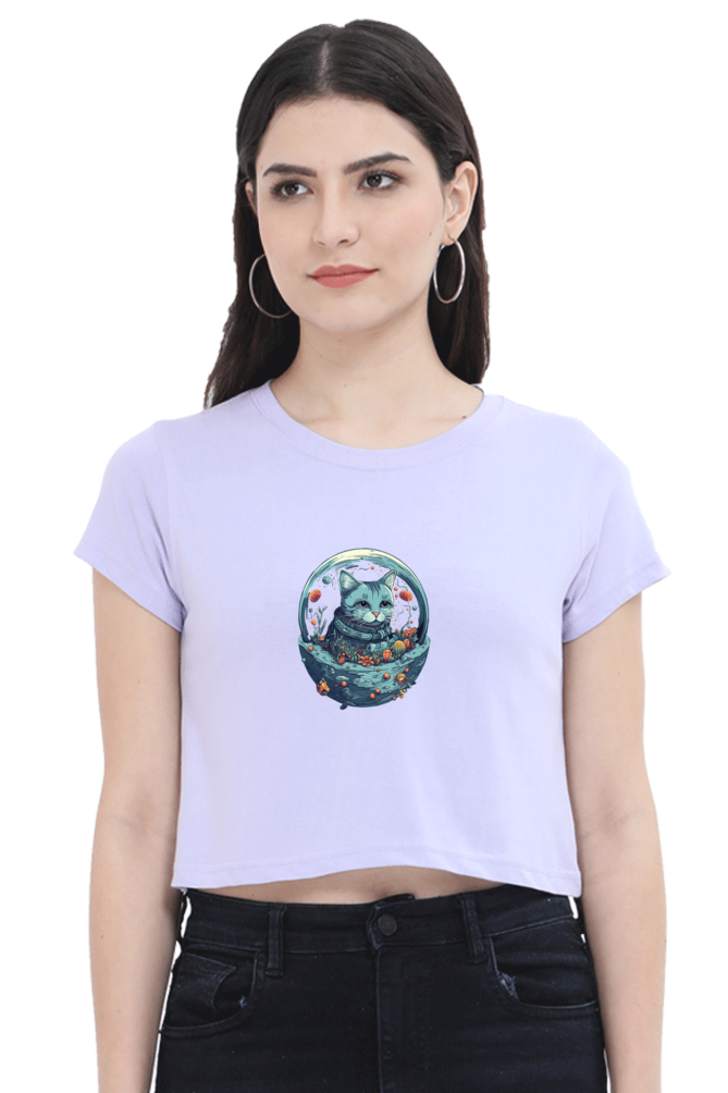 Purrito Female Crop Top - Shirt Graphic