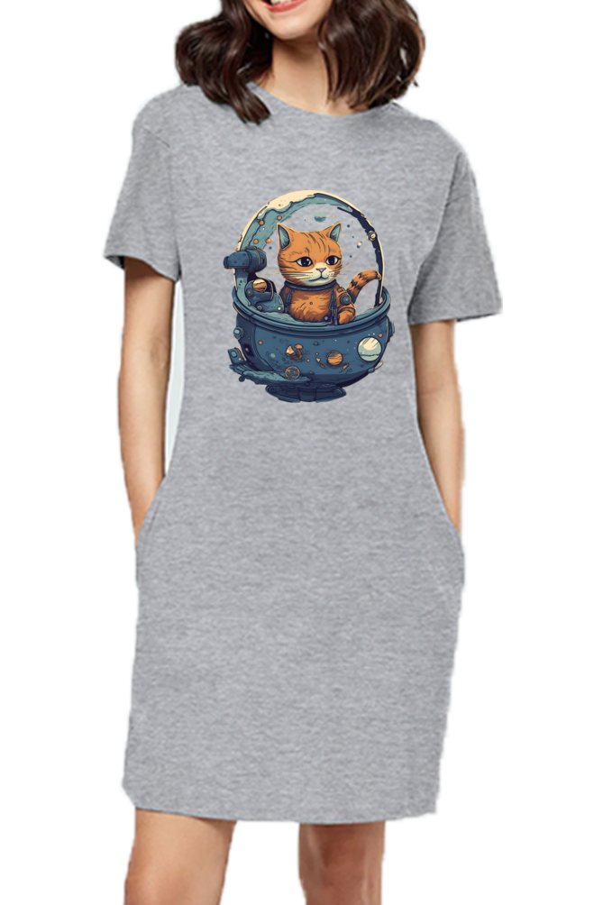 Issac Mew-Ton Female T-Shirt Dress - Shirt Graphics