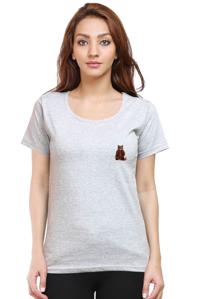 Domo Ari-kato Female Round Neck Half Sleeve Classic - Pocket Graphics