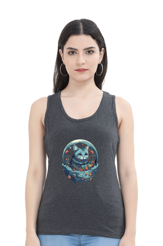 Purrito Female Tank Top - Shirt Graphic