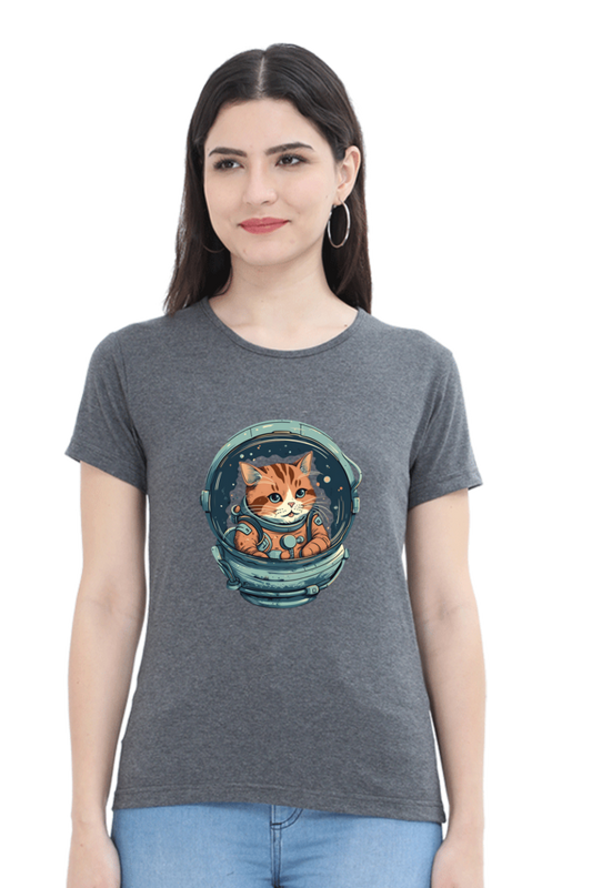 Apawllo Female Round Neck Half Sleeve Classic - Shirt Graphic